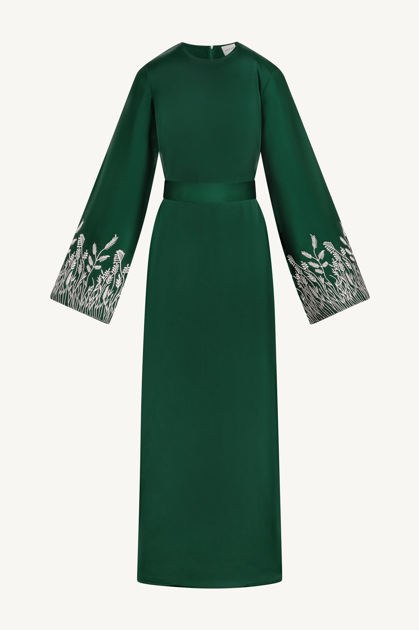 Ascia Embroidered Dress (Girls) - Emerald