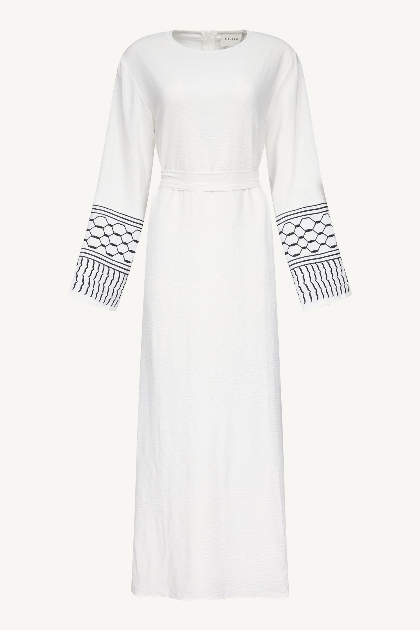 Dima Embroidered Maxi Dress - White