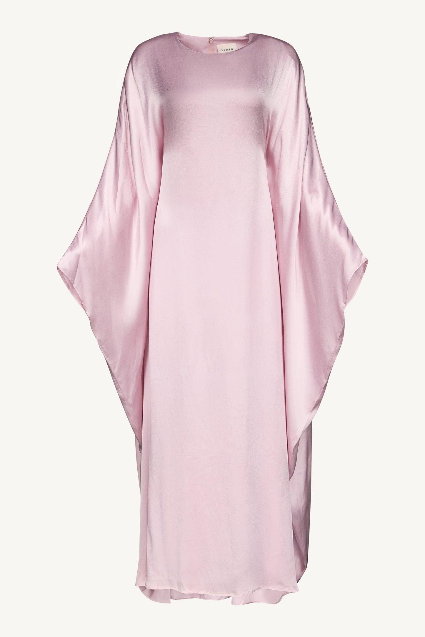 Selene Silk Butterfly Maxi Dress - Pastel Pink