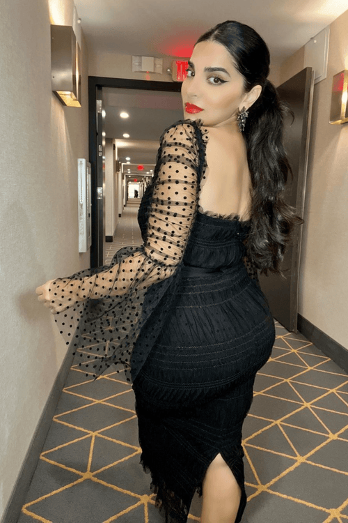 Crana Mesh Midi Dress - Bellabarnett	