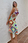 Bohemia Weave Bodycon Maxi Dress	