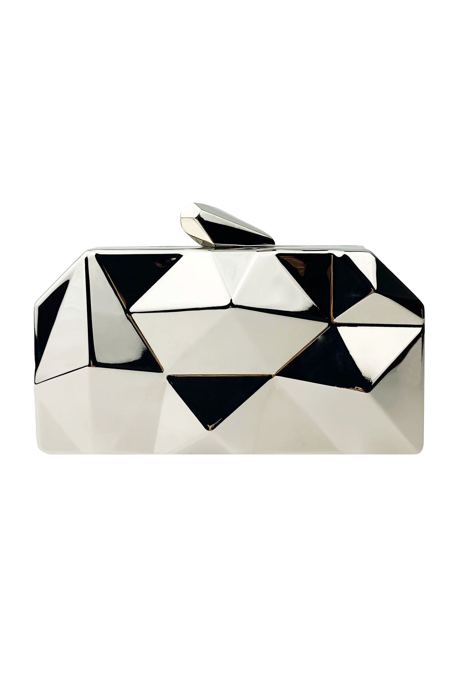 Ada Geometry Glossy Clutch	