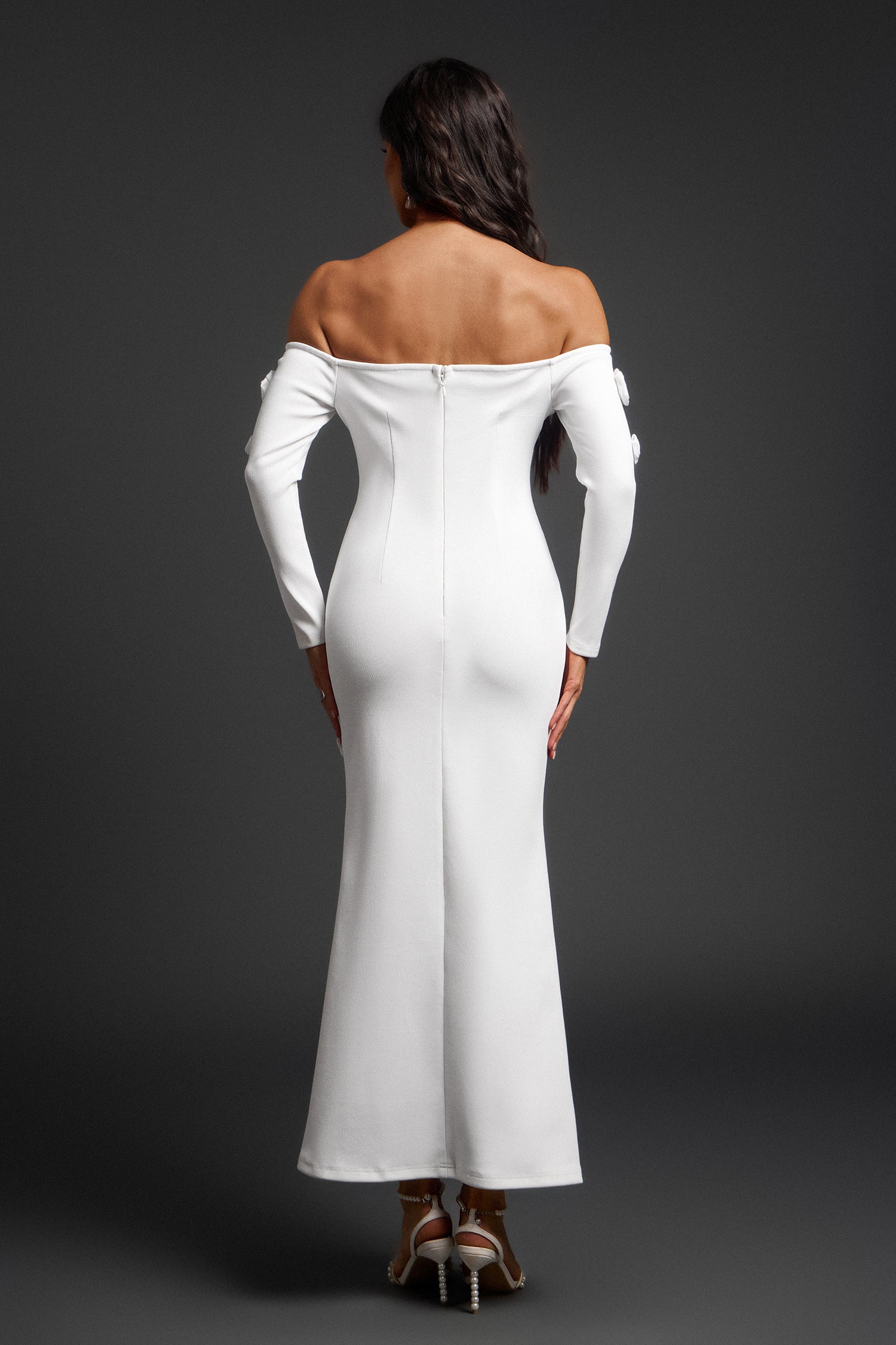 Roie Off Shoulder Maxi Bandage Dress	