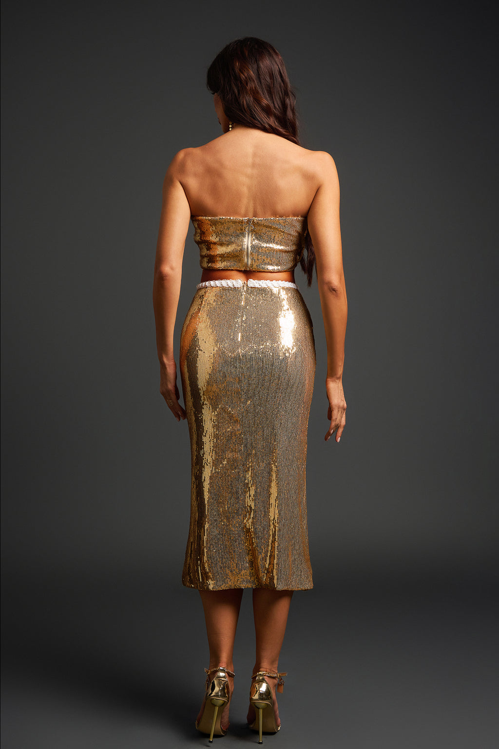 Donnica Strapless Midi Dress	