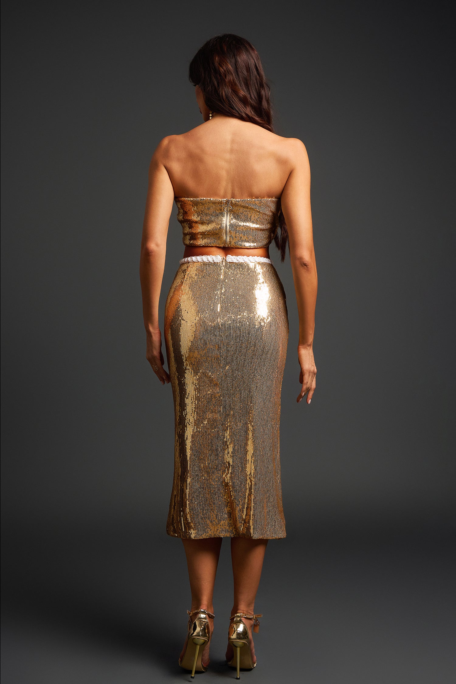 Donnica Strapless Midi Dress	