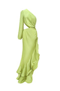 Beren One Shoulder Satin Maxi Dress	