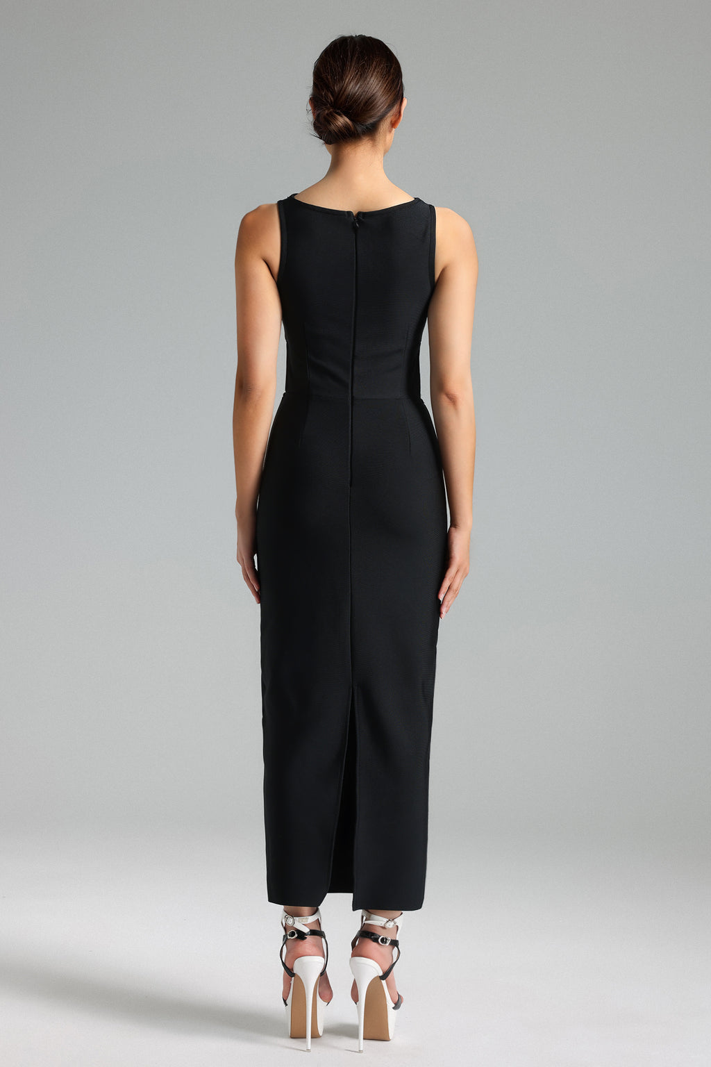 Ginny Cut Out Flowers Midi Dress	