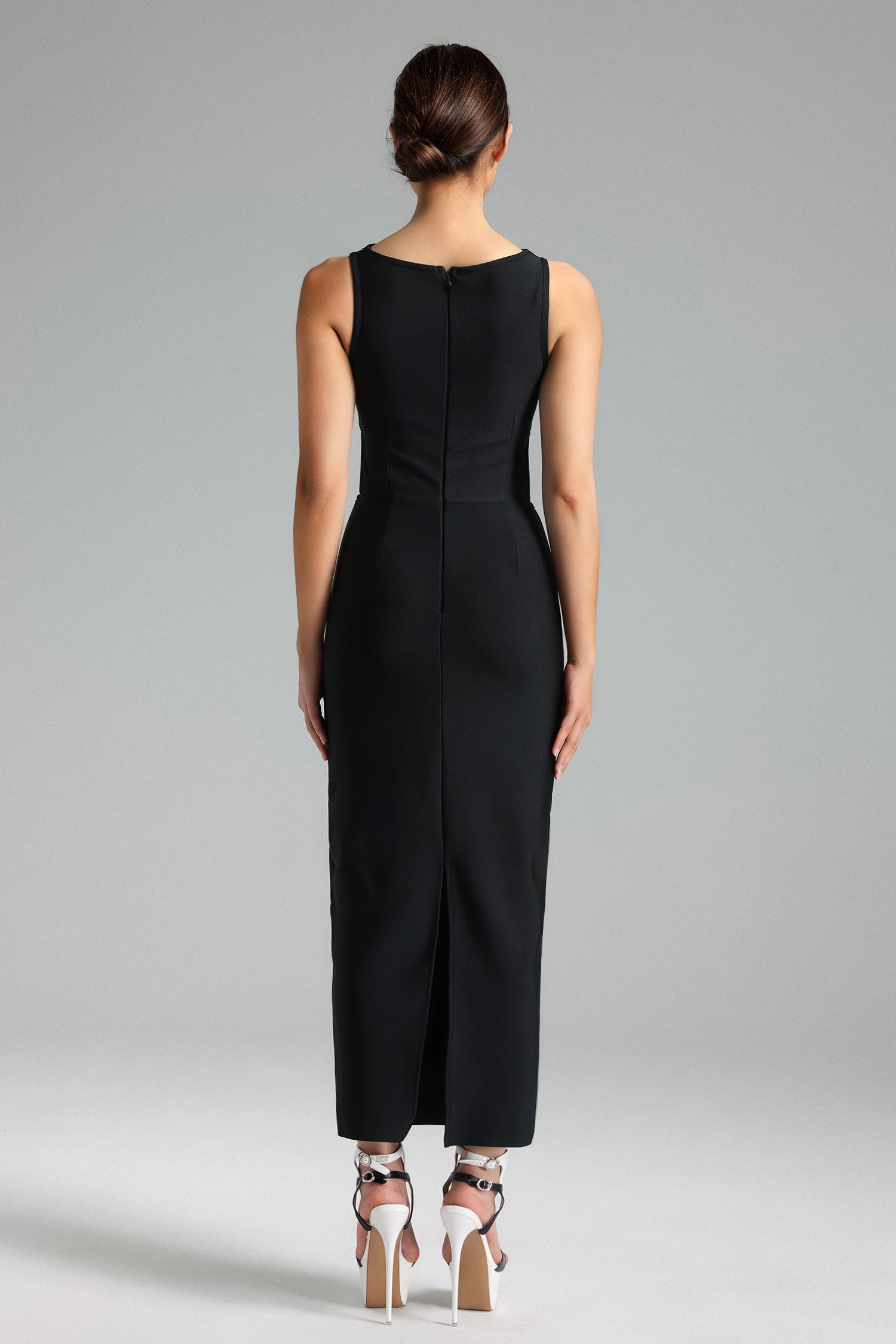 Ginny Cut Out Flowers Midi Dress	