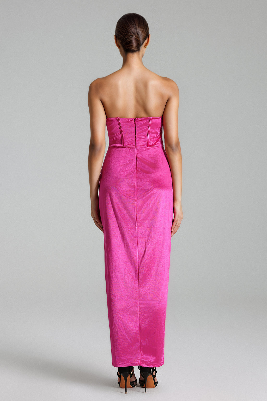 Joie Strapless Corset Ruffled Dress - Pink	