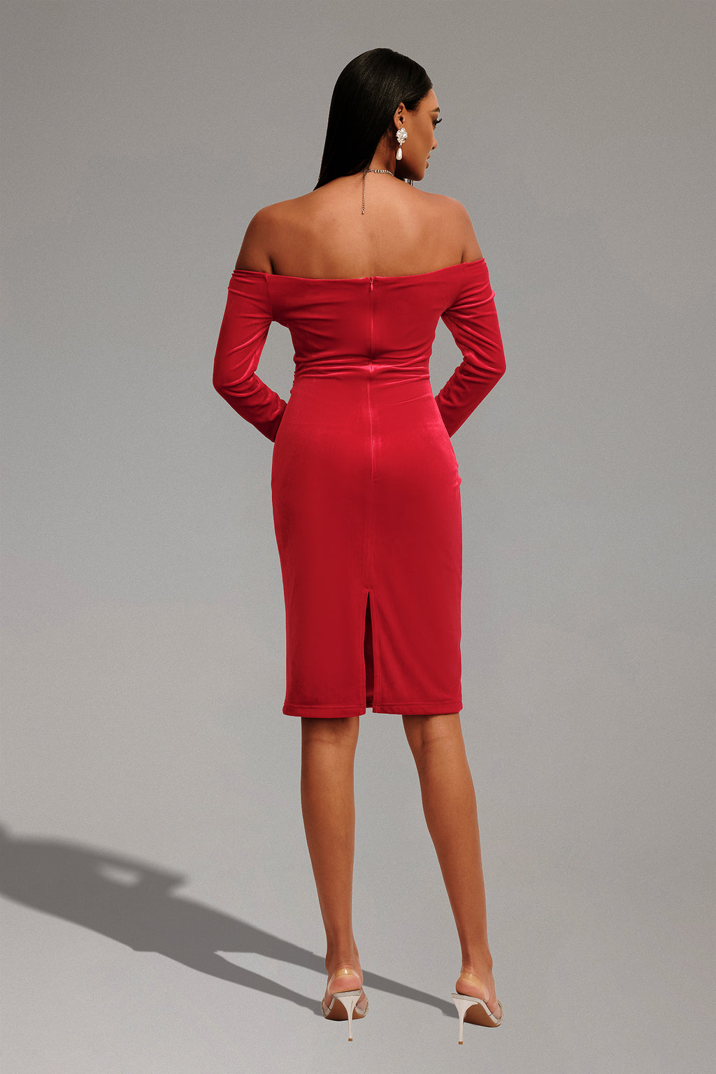 Kivi Off Shoulder Midi Dress	