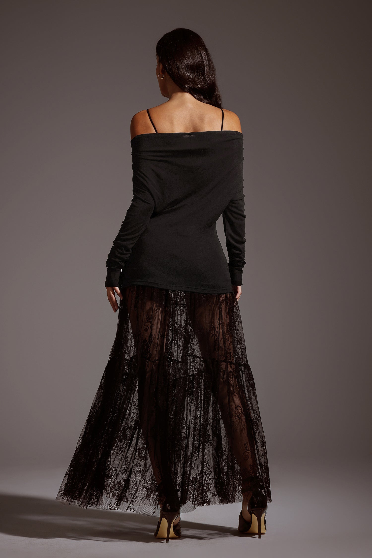 Yalyka Lace Maxi Skirt	