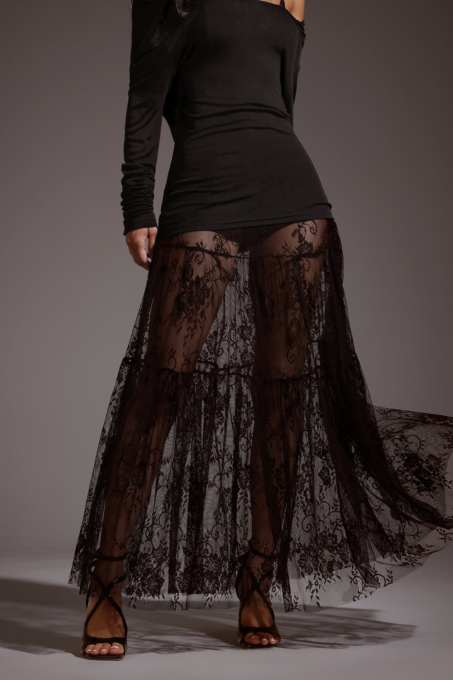 Yalyka Lace Maxi Skirt	