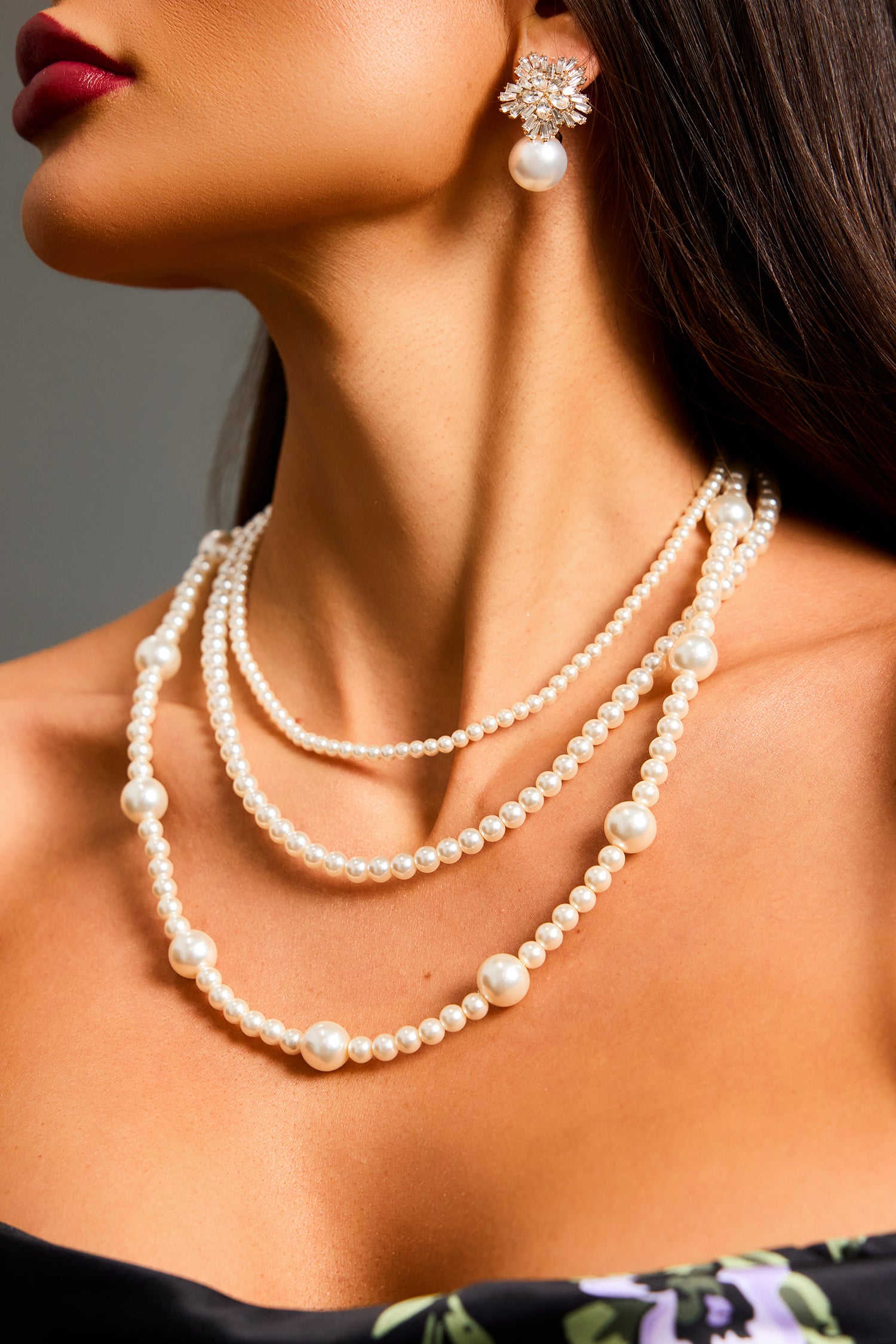 Zaha Diamond Pearl Earrings	