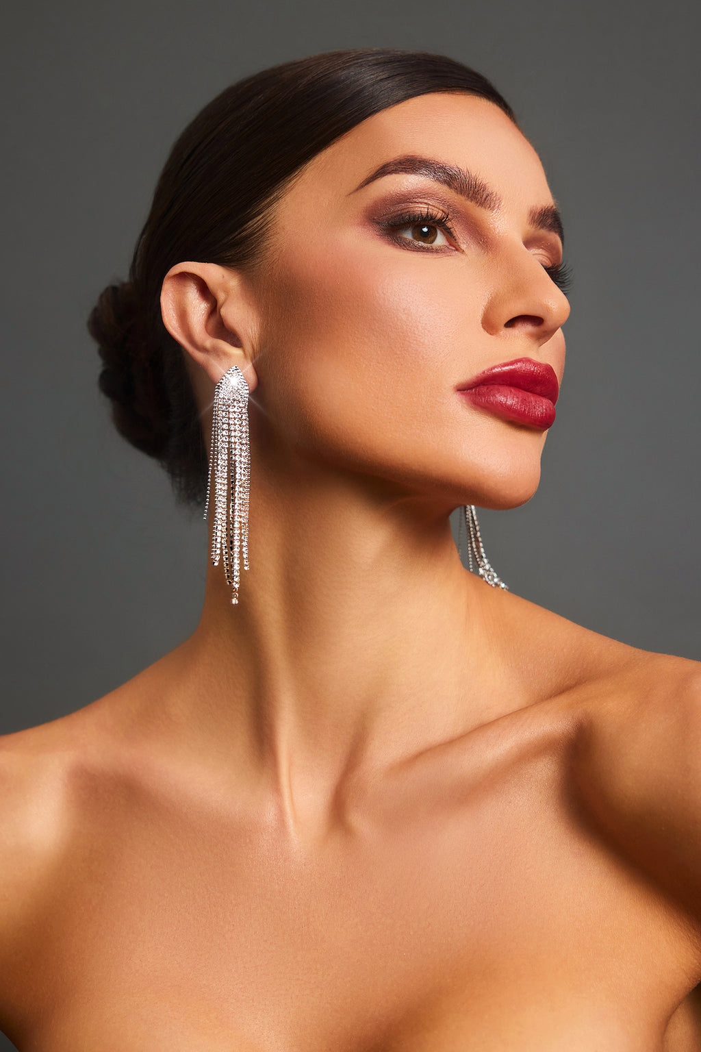 Rosie Diamond Tassel Maxi Earrings	