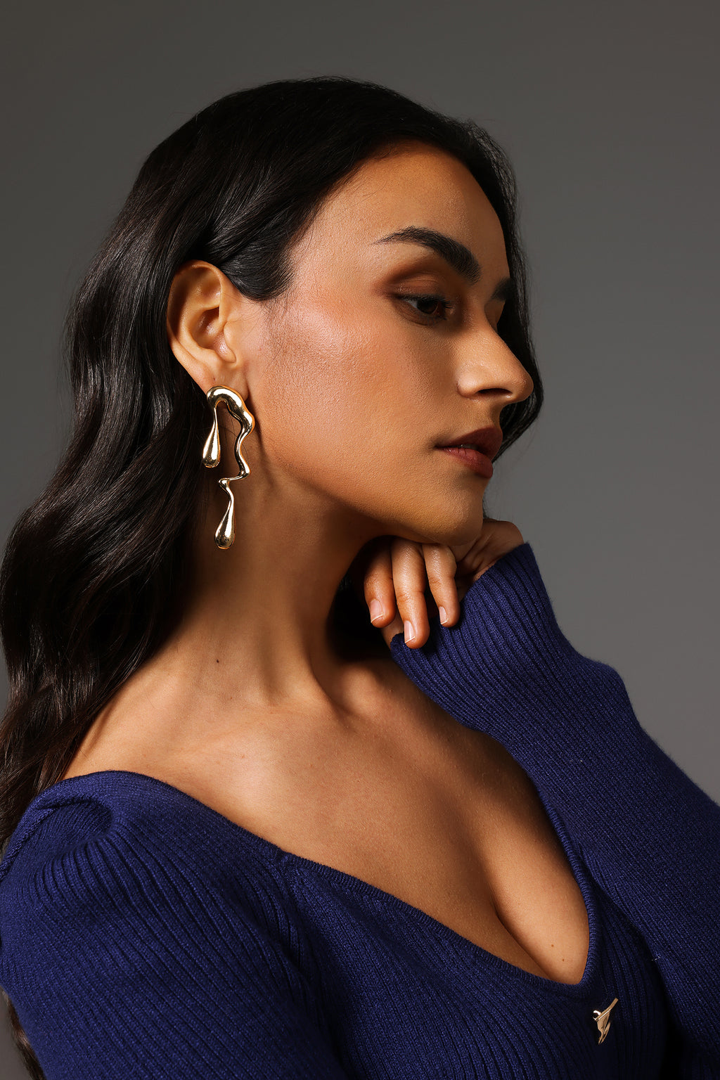 Rode Irregularity Water Drop Earrings	