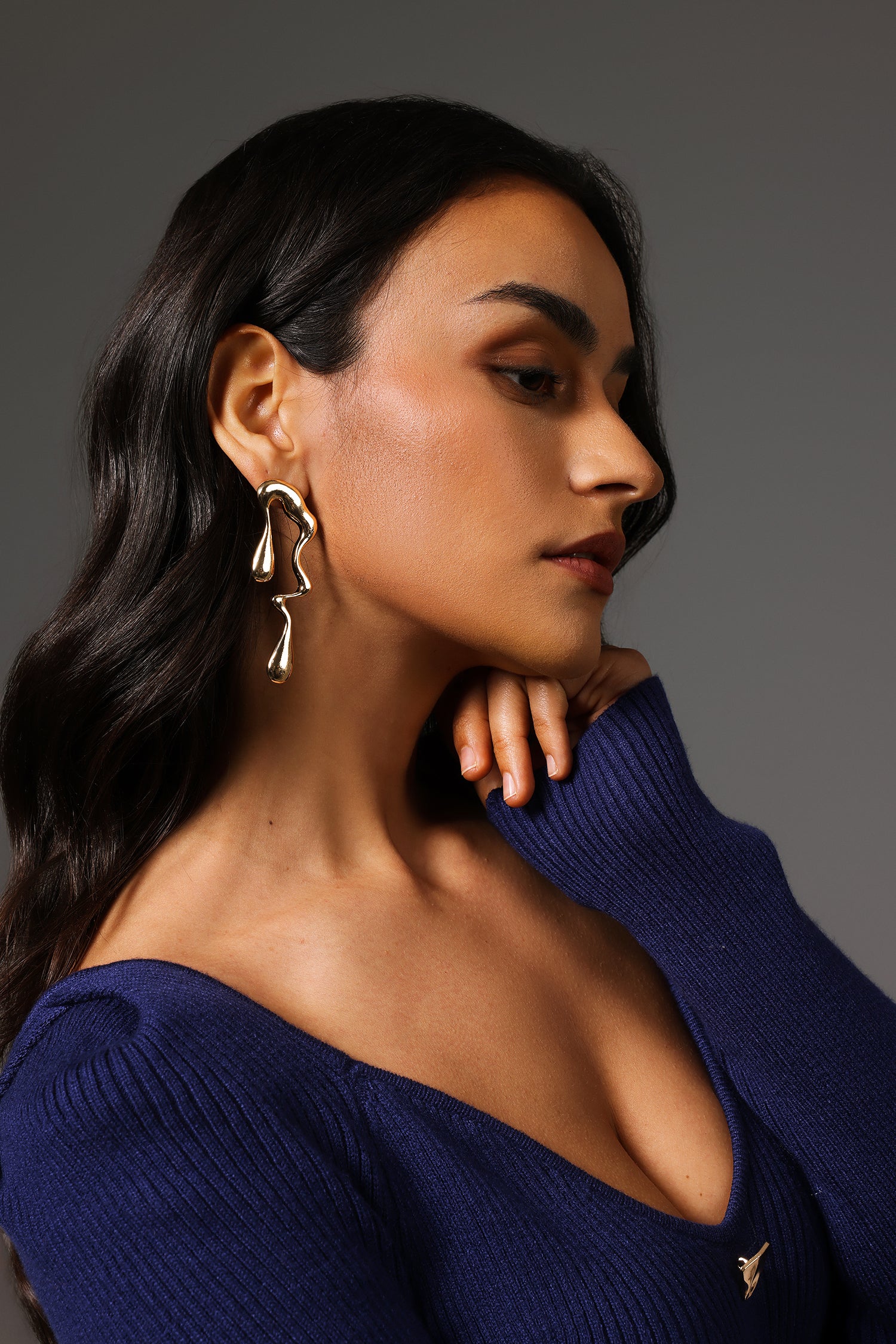 Rode Irregularity Water Drop Earrings	