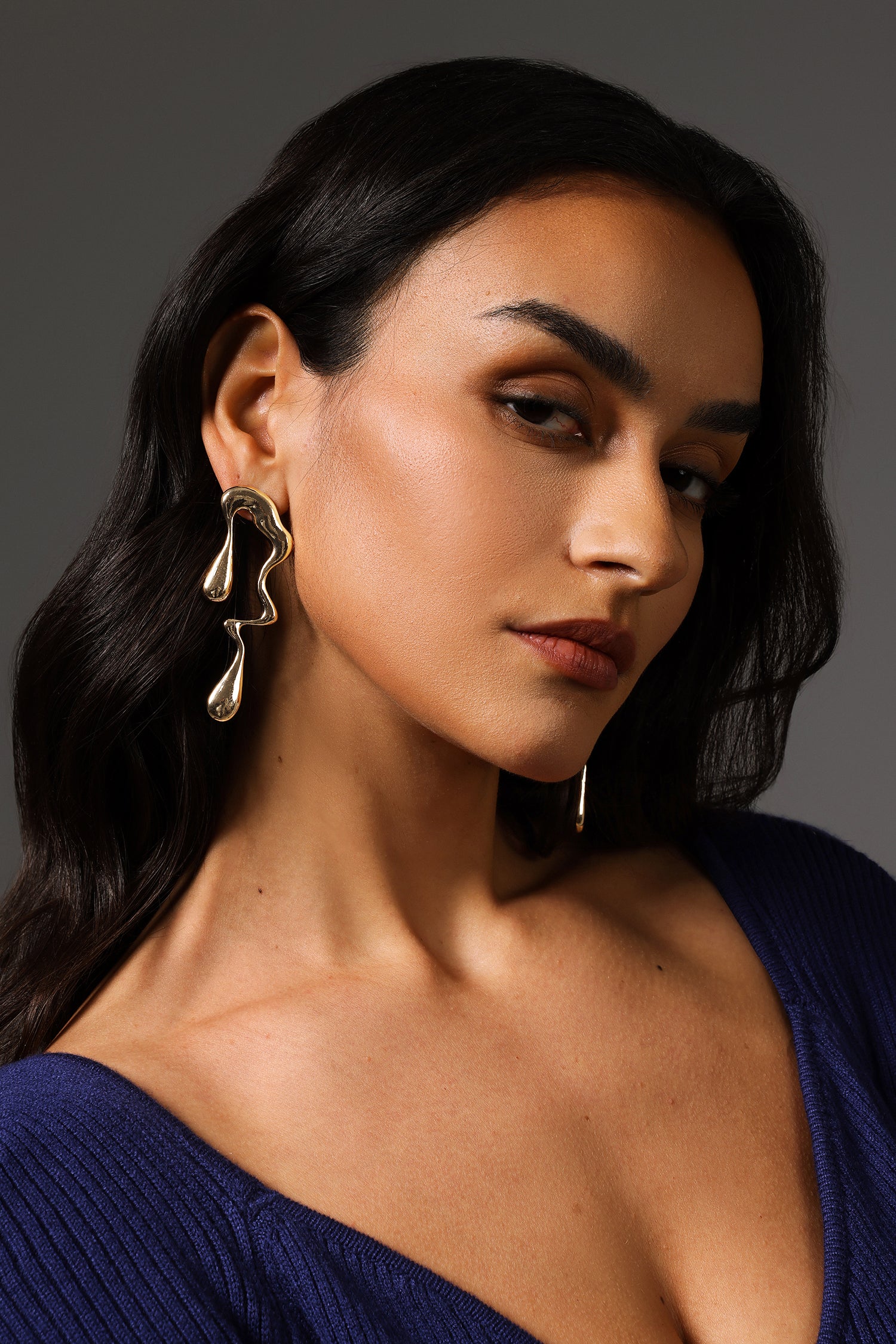 Rode Irregularity Water Drop Earrings	
