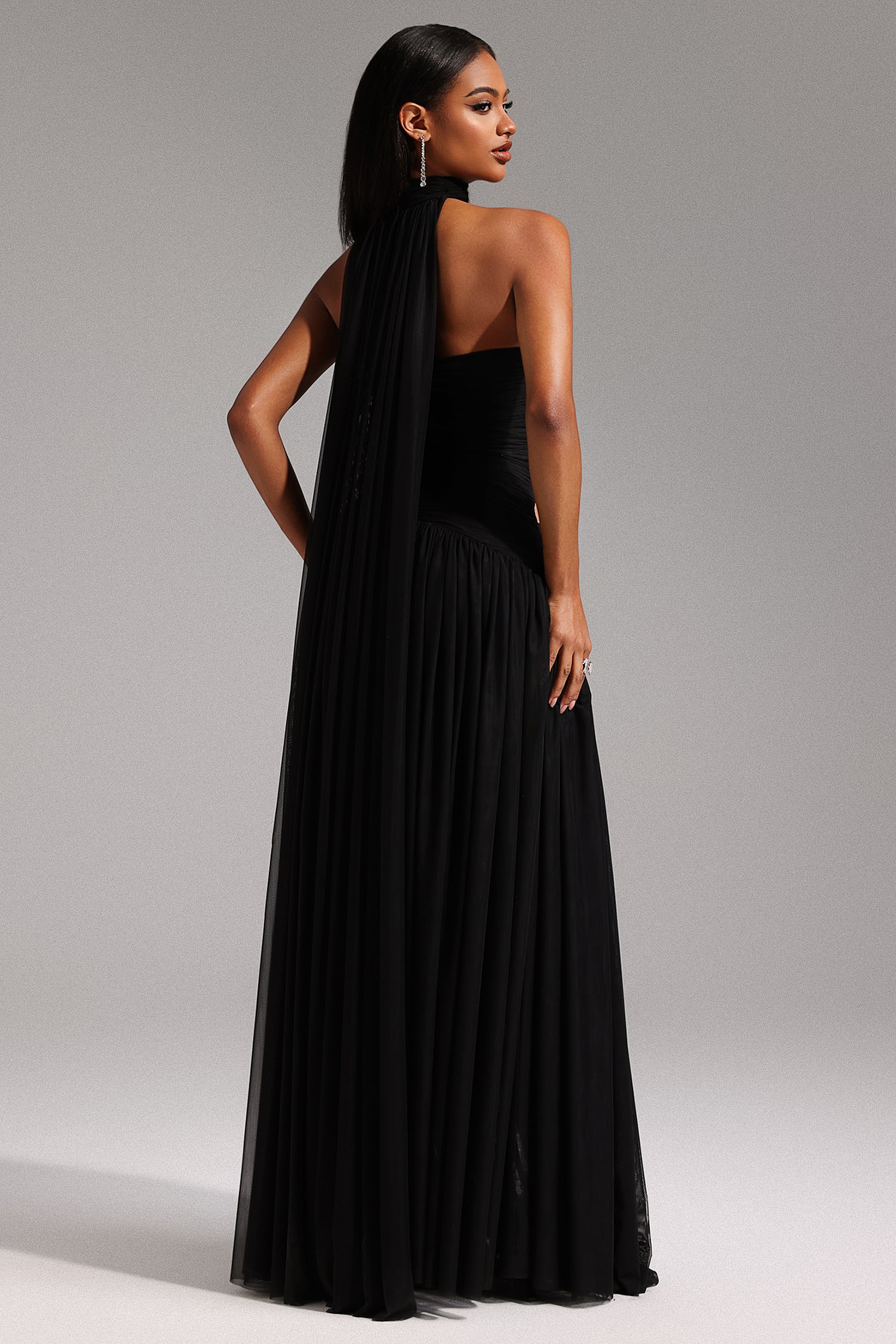 Neal Sleeveless Hollow Out Maxi Dress	
