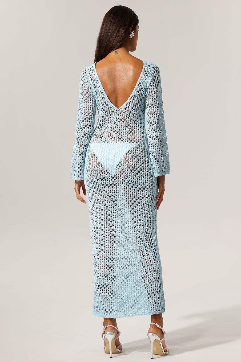 Ellyson Long Sleeves Hollow Out Maxi Dress	