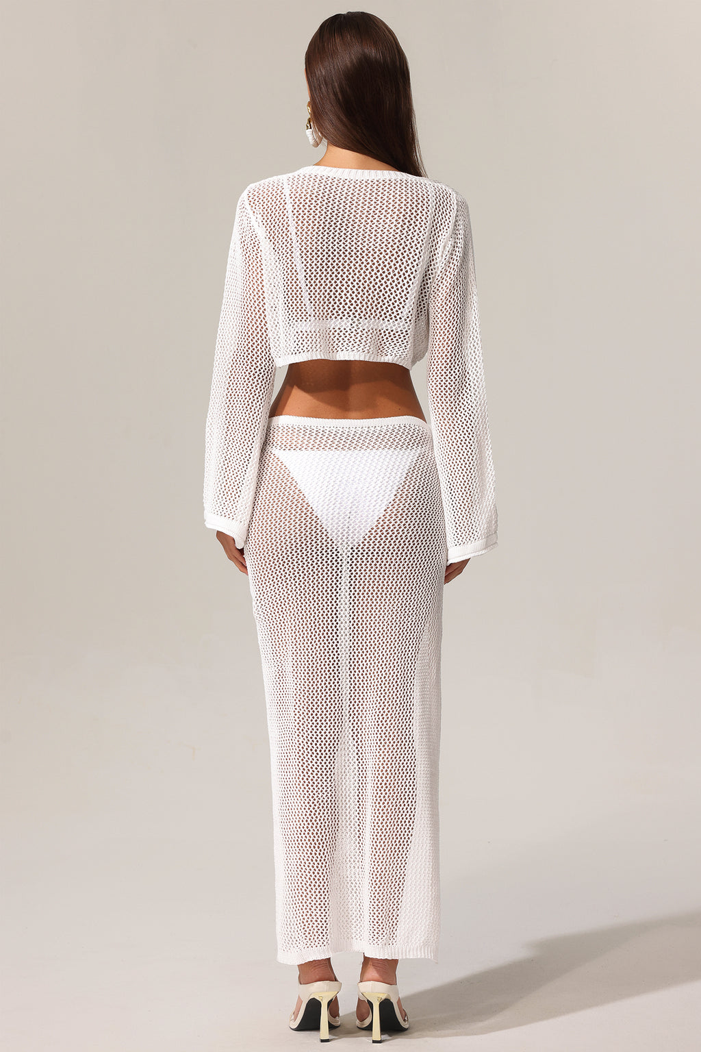 KIavia Hollow Out High Slit Two-Piece Set	