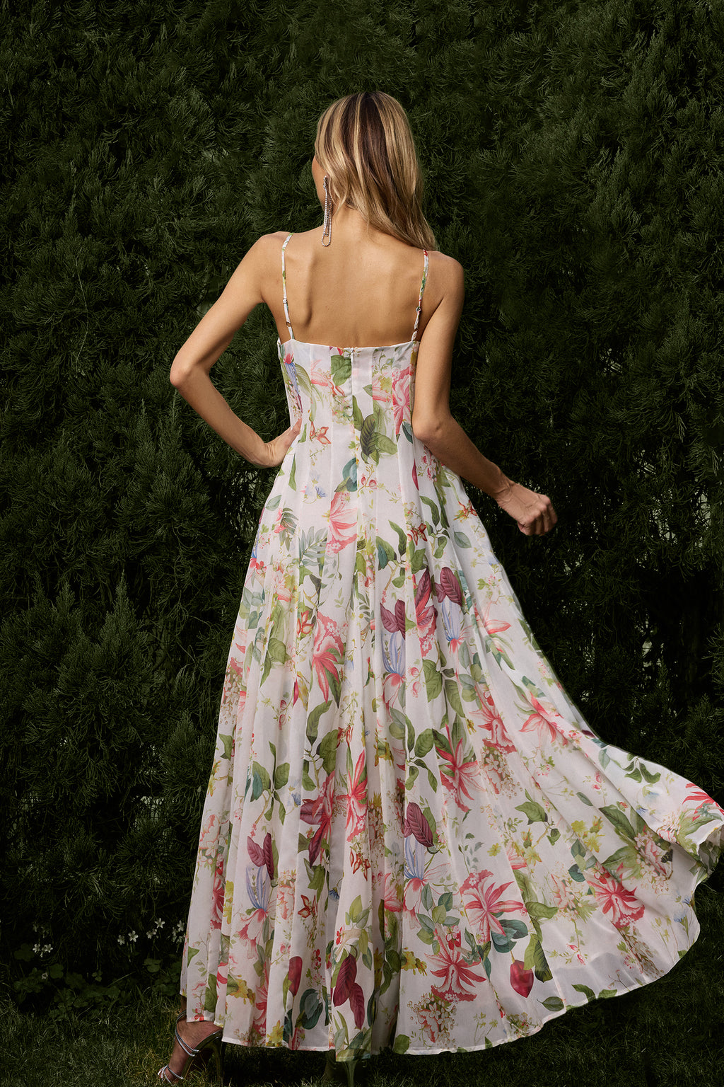 Zoey Sleeveless Printing Maxi Dress	