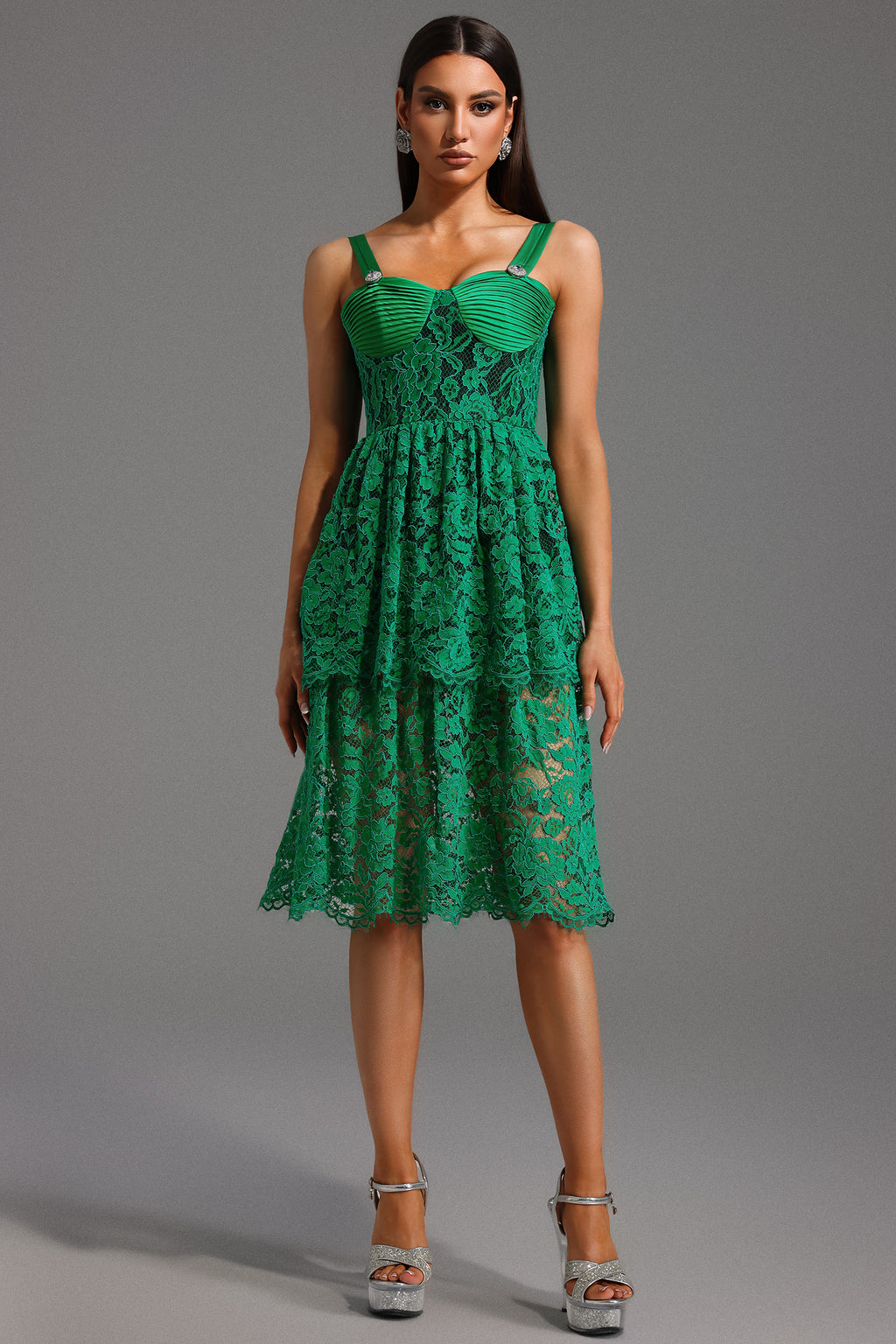 Fabia Sleeveless Lace Mini Dress	