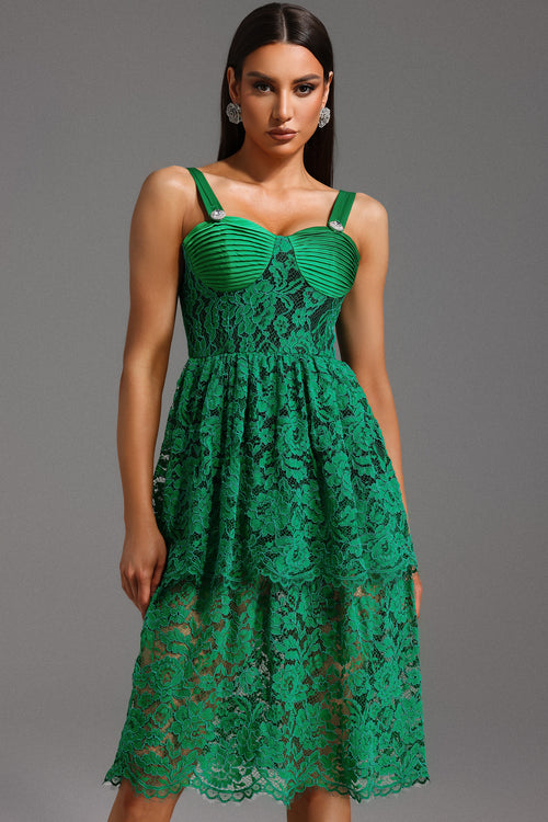 Fabia Sleeveless Lace Mini Dress	