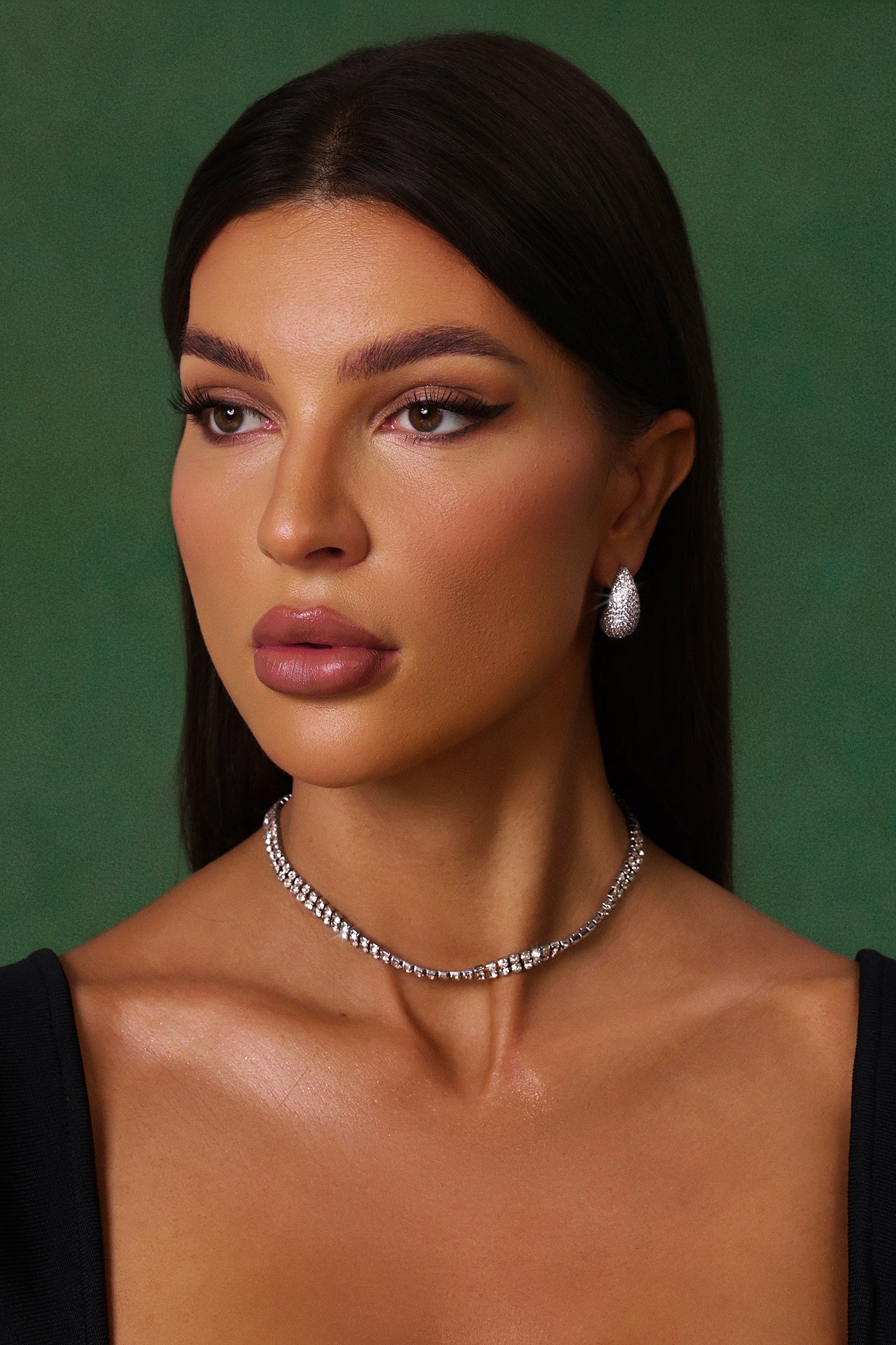 Lesley Diamond Water Drop Earrings	