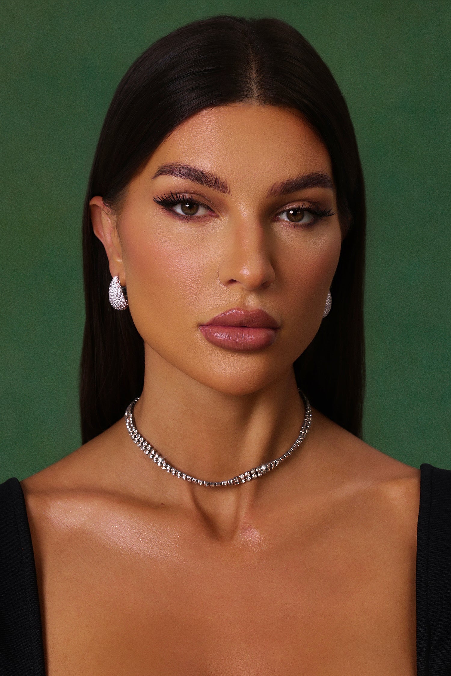 Lesley Diamond Water Drop Earrings	
