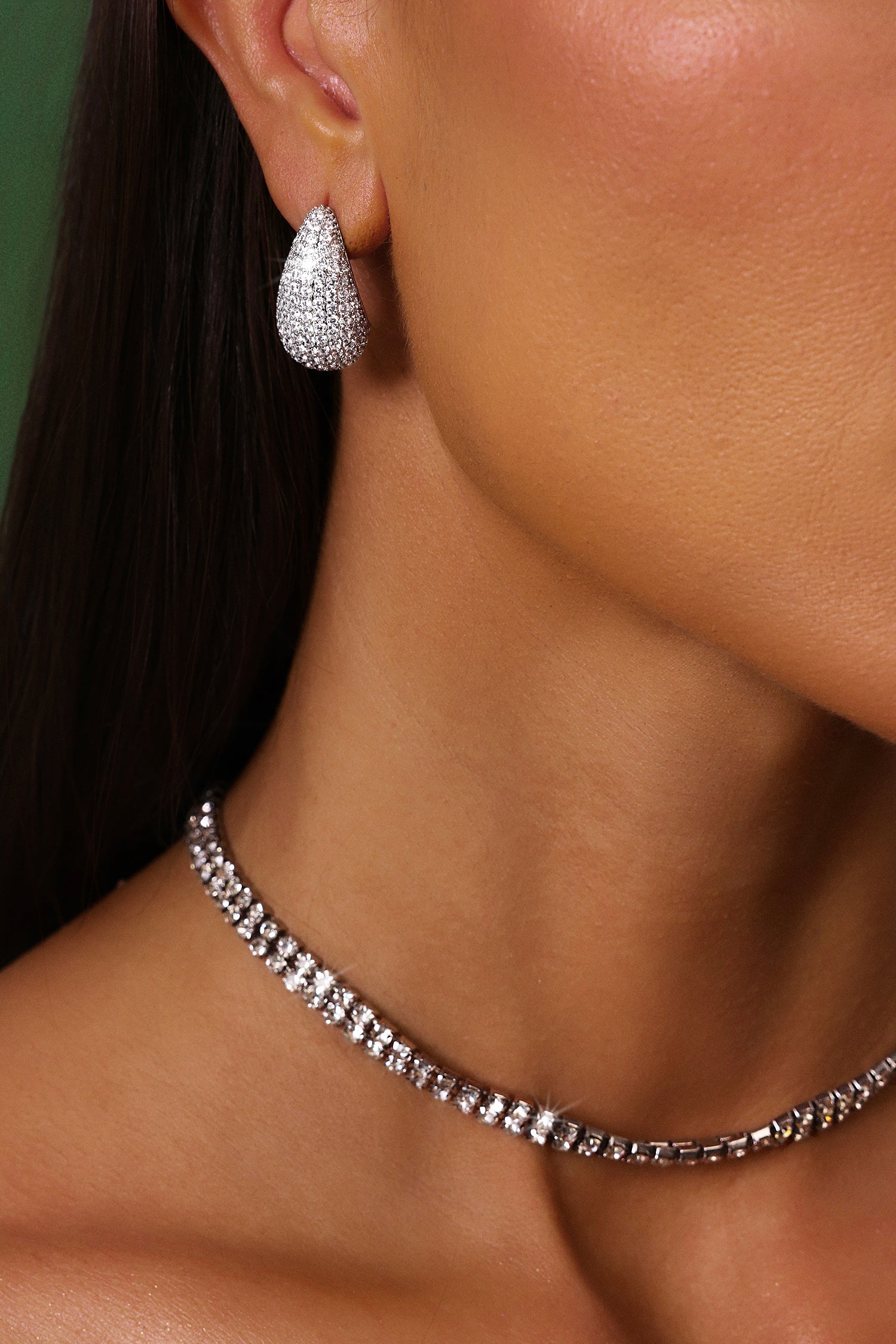 Lesley Diamond Water Drop Earrings	