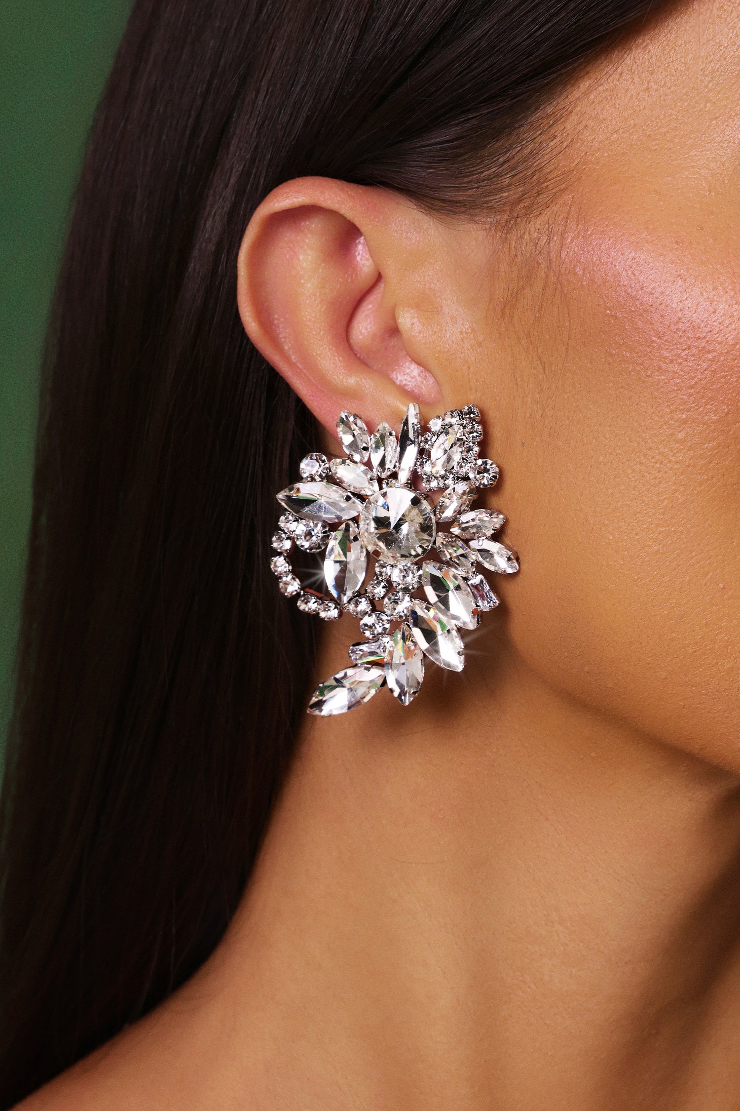 Rebekka Diamond Flowers Earrings	