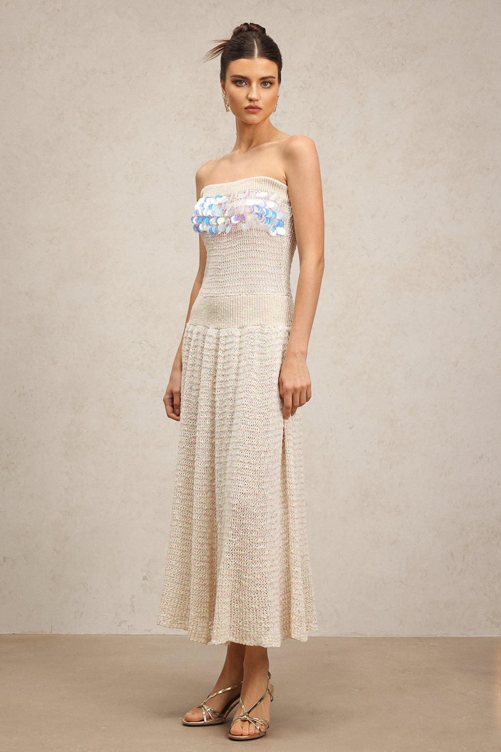 Ikala Sleeveless Sequin Maxi Dress	