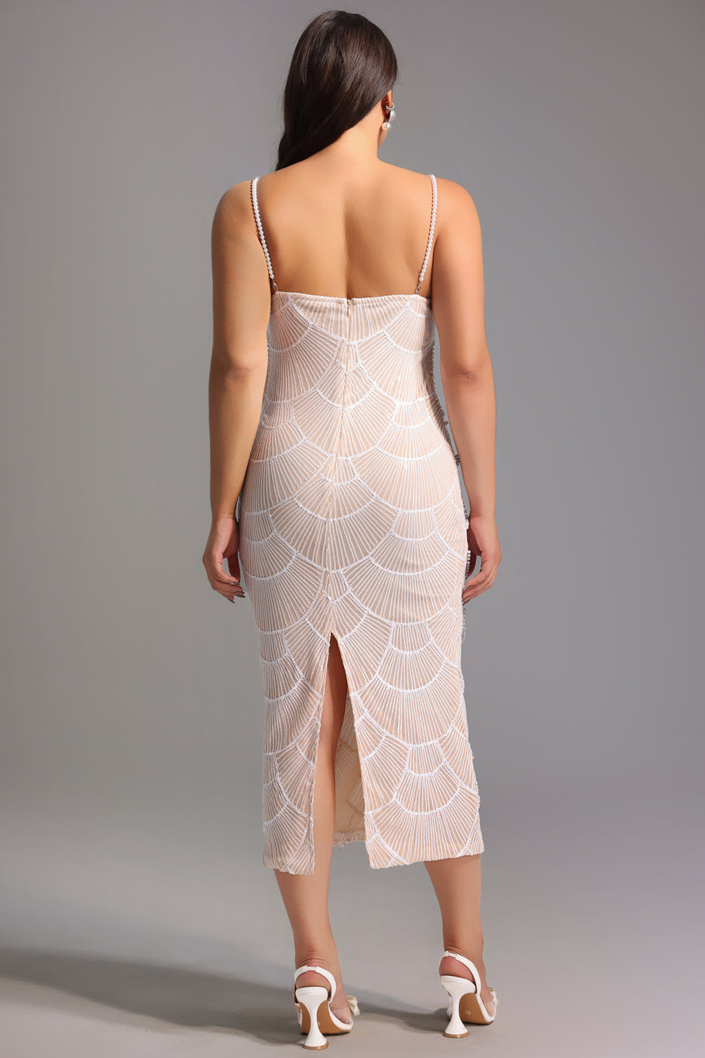 Teresa Pearl Sequin Midi Dress	