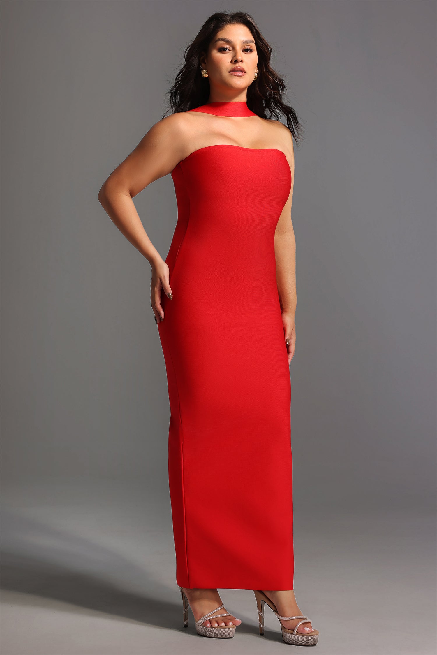 Rosee Sleeveless Bandage Midi Dress	