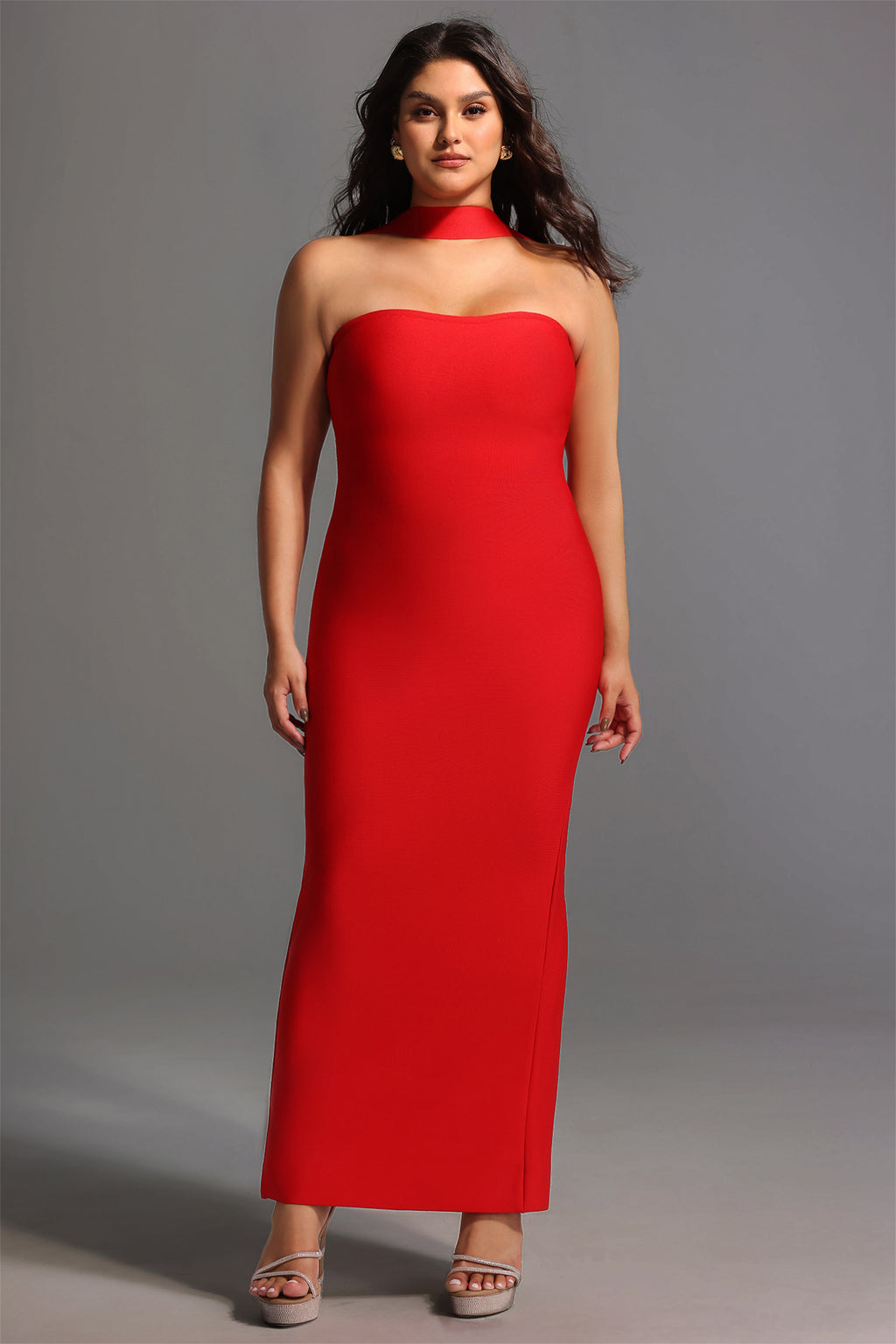 Rosee Sleeveless Bandage Midi Dress	
