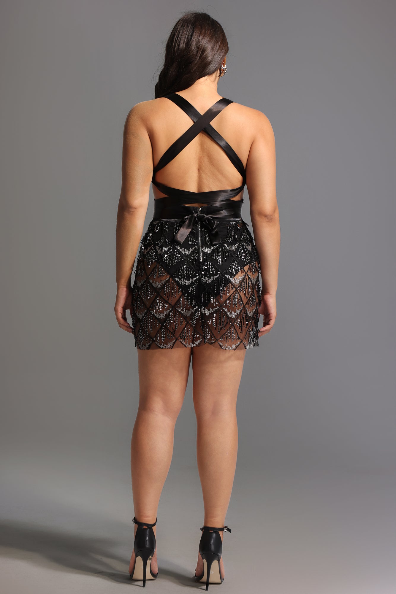 Louisa Mini Dress - Black	