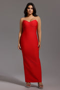 Dotte Maxi Bandage Dress - Red	