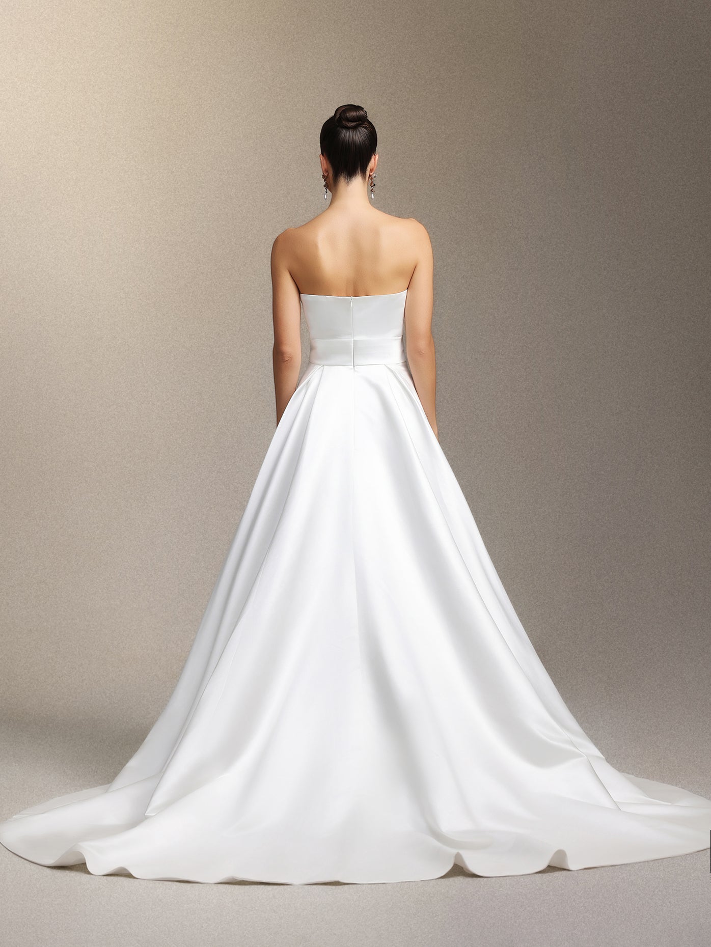 Faran Strapless maxi wedding dress	