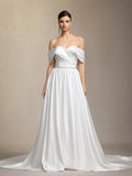 Sefa One-shoulder maxi style wedding dress	