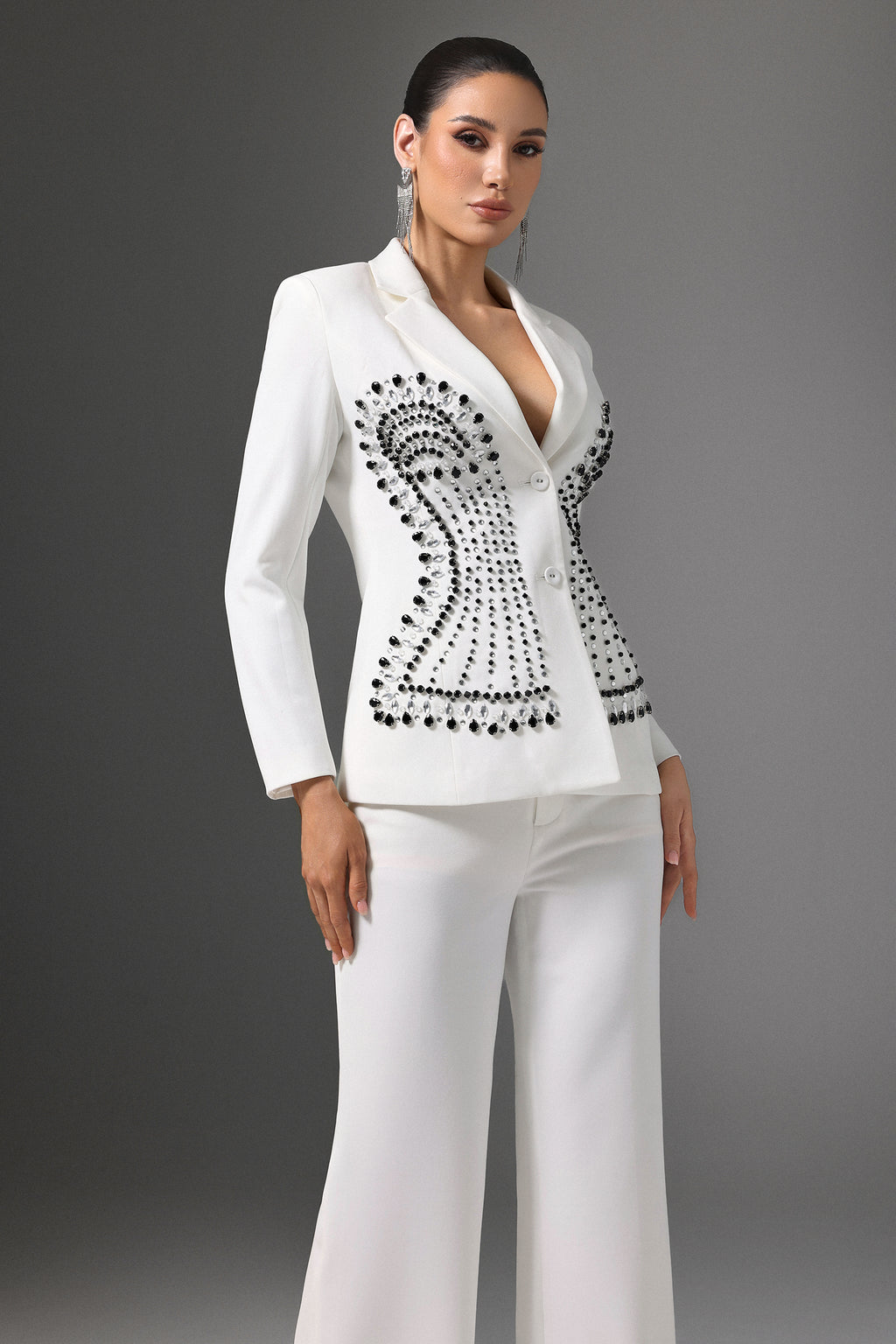 Jayne Symmetrical Beaded Suit	
