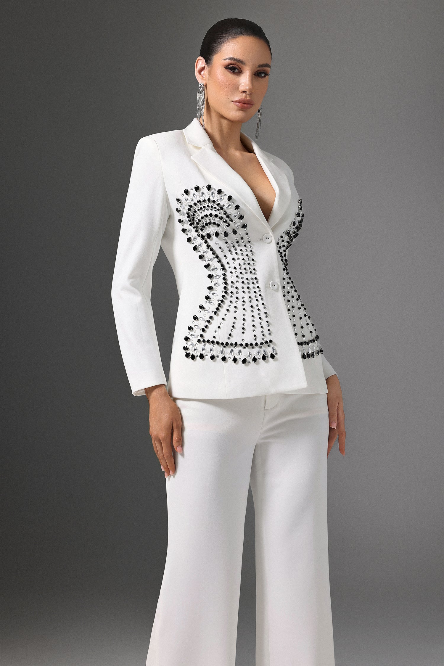 Jayne Symmetrical Beaded Suit	