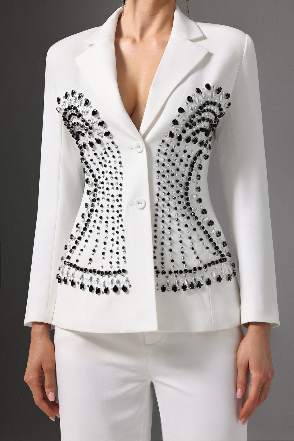 Jayne Symmetrical Beaded Suit	
