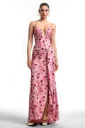 Moto Pink Floral Print Cami Maxi Dress	