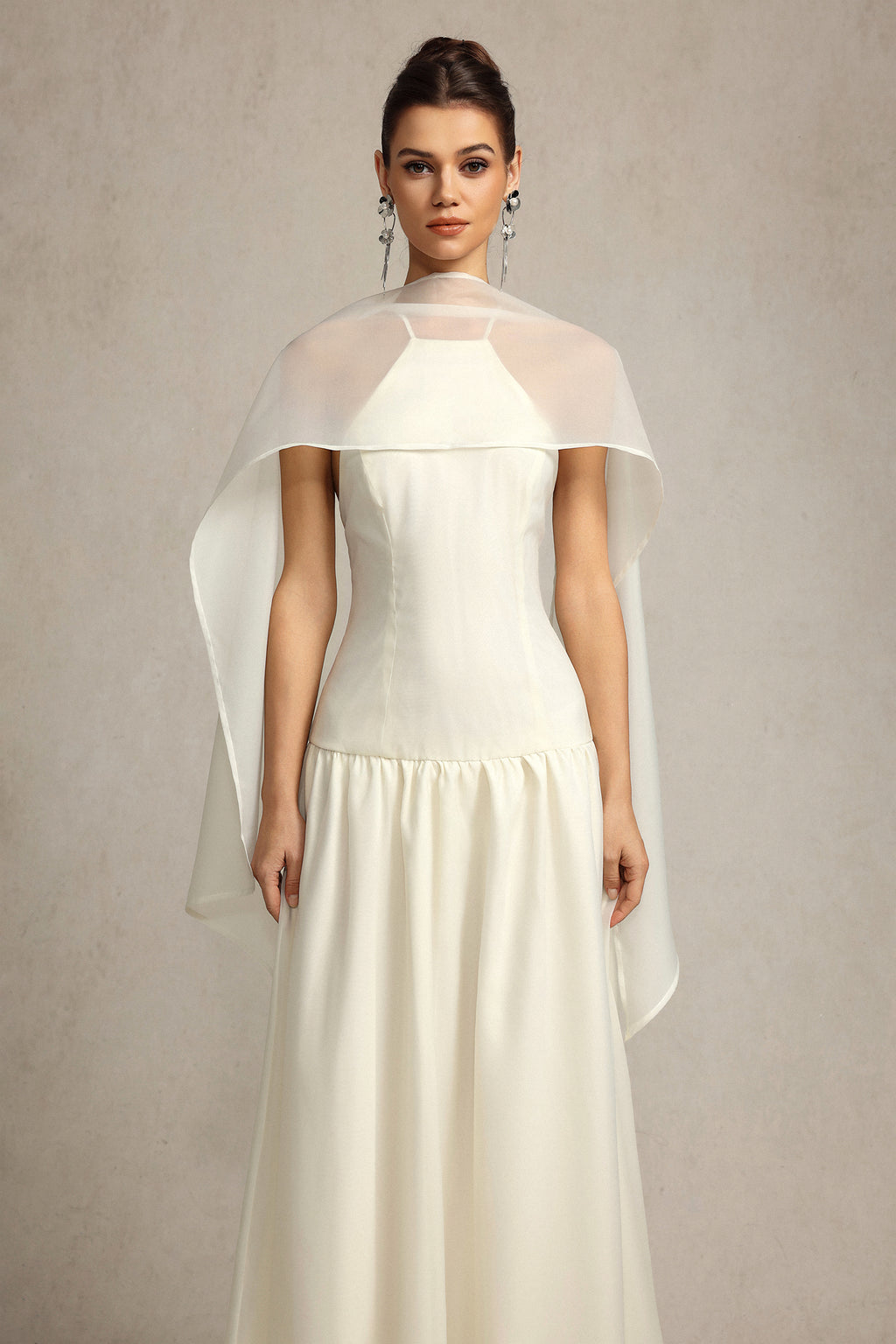 Omega Sleeveless Streamer Maxi Dress	