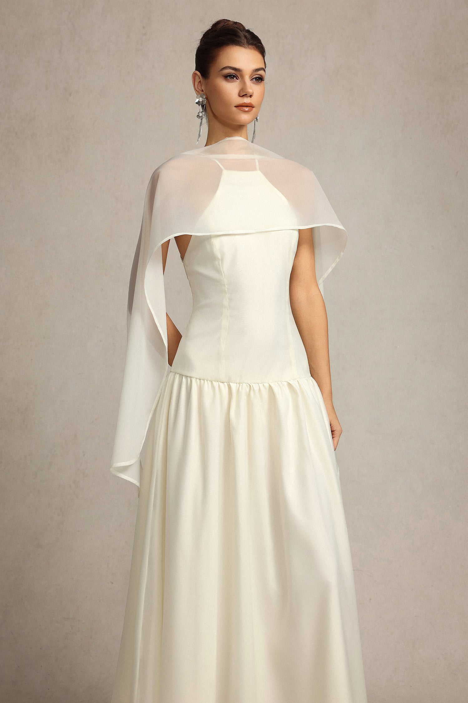 Omega Sleeveless Streamer Maxi Dress	