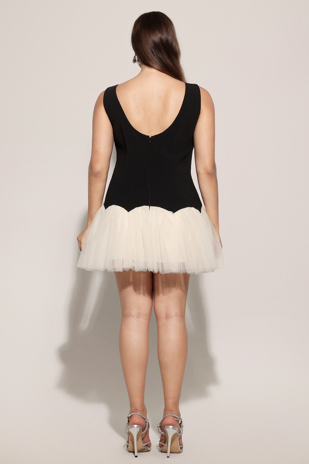 Salamo Sleeveless Diamond Mini Dress	