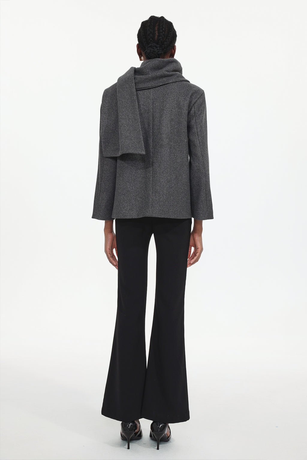 Xapana Elegant Tailored Long Sleeve Woven Coat	