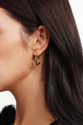 Terila Geometry Hollow Out Twist Earrings	