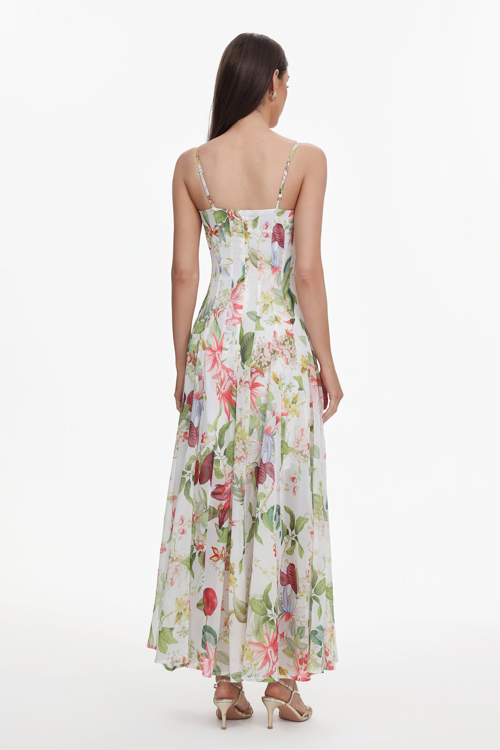 Zoey Sleeveless Printing Maxi Dress	