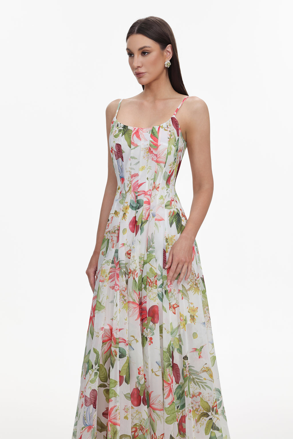 Zoey Sleeveless Printing Maxi Dress	